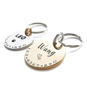 Personalized Cats Dogs ID Tags Pets Collar Name Engraved