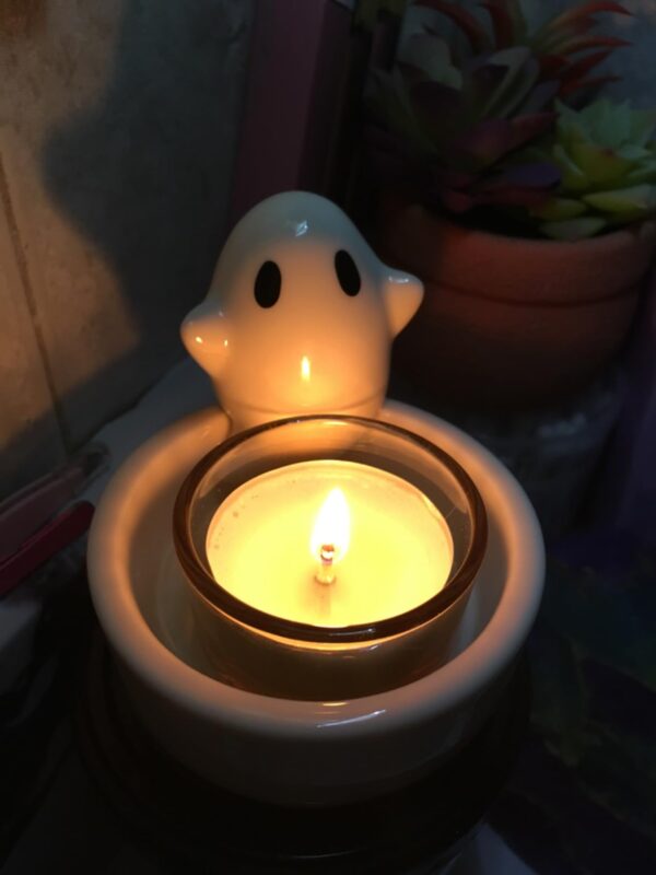 ghost candle holder