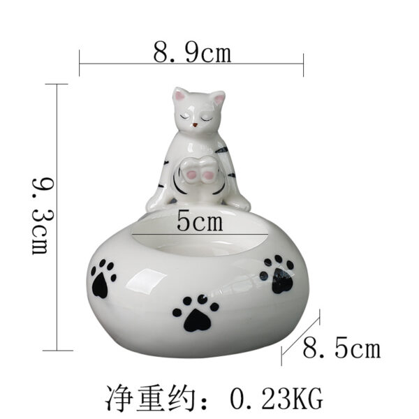 Cute Cat Candle Holder Ceramic Aroma Tea light Holder - Image 6