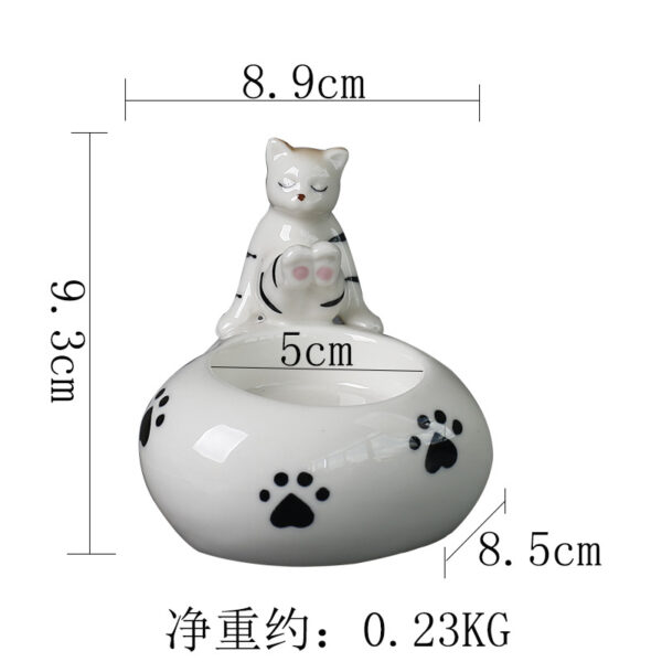 Cute Cat Candle Holder Ceramic Aroma Tea light Holder - Image 5