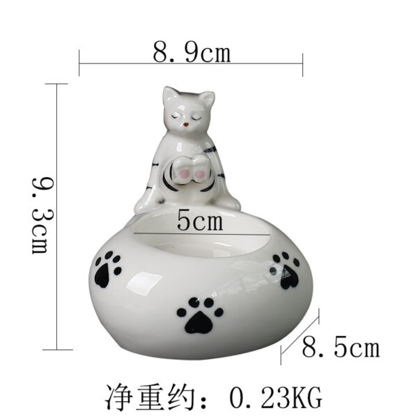 Cute Cat Candle Holder Ceramic Aroma Tea light Holder - Image 4