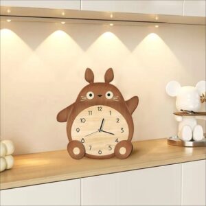 Chinchilla Totoro desktop pendulum desk wall clock