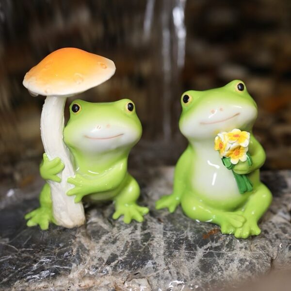 Frog Collection Miniature Fairy Garden and Terrarium Statue - Image 4