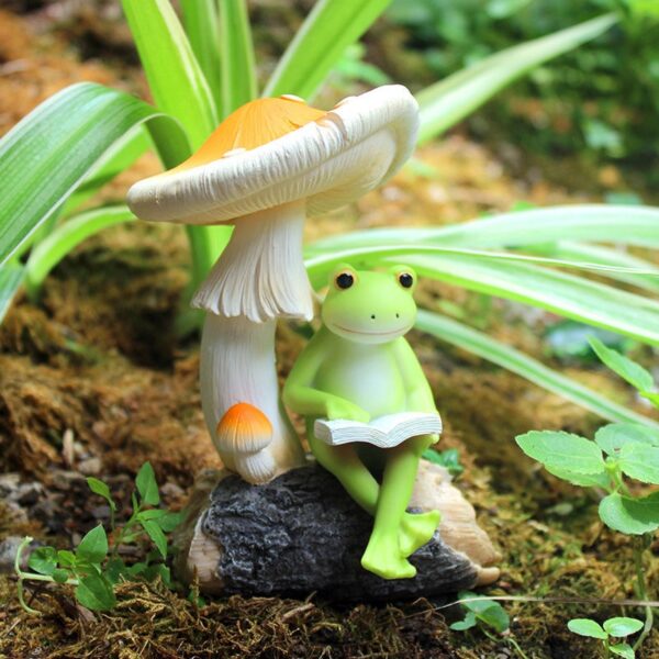 Frog Collection Miniature Fairy Garden and Terrarium Statue - Image 5