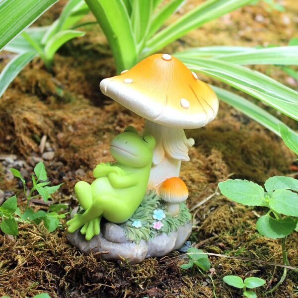 Frog Collection Miniature Fairy Garden and Terrarium Statue - Image 6