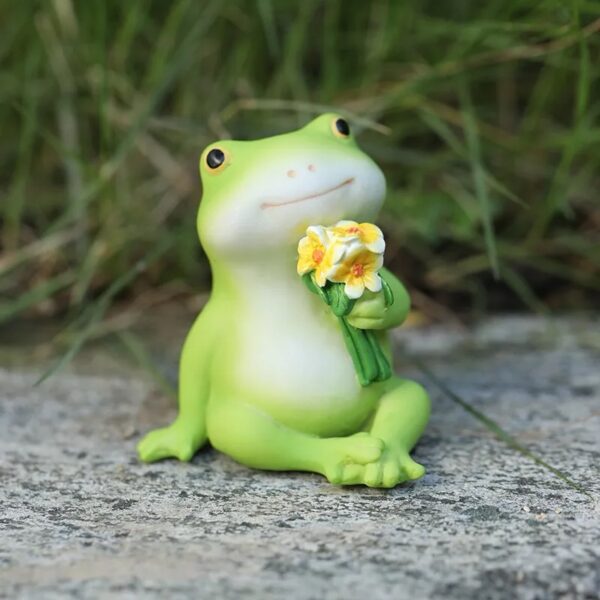 Frog Collection Miniature Fairy Garden and Terrarium Statue - Image 8