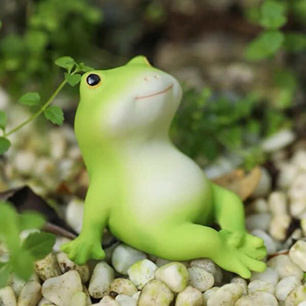 Frog Collection Miniature Fairy Garden and Terrarium Statue - Image 9