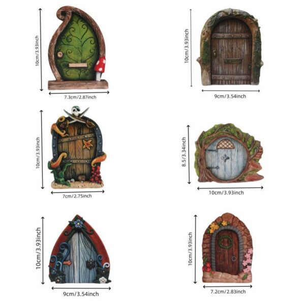 Miniature Fairy Garden Enchanted Gnome Home Door - Image 7