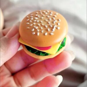 2PCS Hamburger Miniature – Burgers Door Hinge Decorative Topper