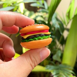 2PCS Hamburger Miniature – Burgers Door Hinge Decorative Topper