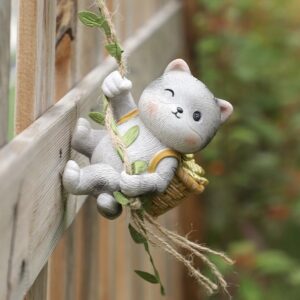 Patio balcony garden outdoor hanging decorative ornaments climbing small animals panda rabbit koala swing tree indoor decorations