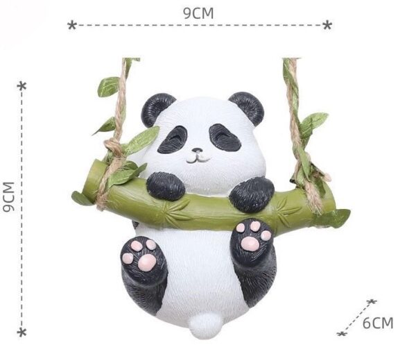 Patio balcony garden outdoor hanging decorative ornaments climbing small animals panda rabbit koala swing tree indoor decorations - Image 5