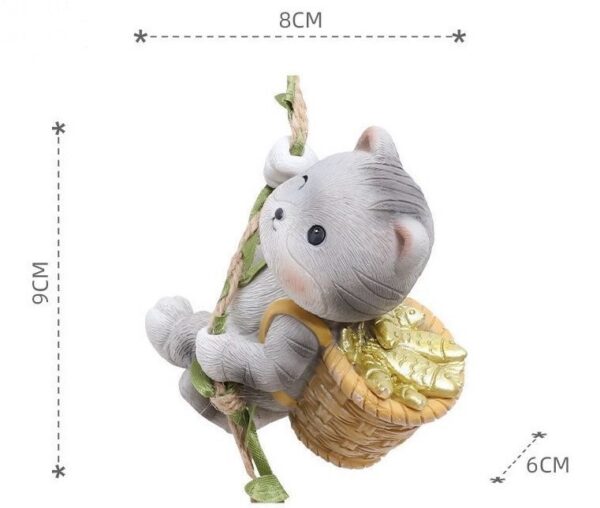 Patio balcony garden outdoor hanging decorative ornaments climbing small animals panda rabbit koala swing tree indoor decorations - Image 6