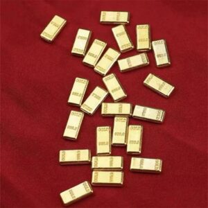 100 pcs Mini Artificial Gold Bars Collection