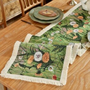 Vintage American country table bohemian tablecloth Scandinavian