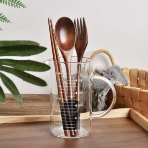 Wooden Spoon Wooden Fork Wooden Chopsticks 3 Piece Set Travel Set