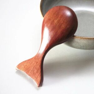 Fishtail wooden spoon ancient style Japanese spoon