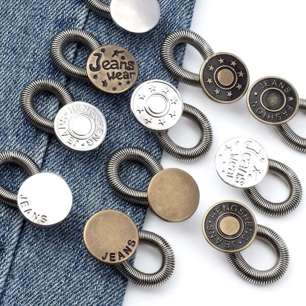 8 Pcs Jeans waistline elastic adjustment button