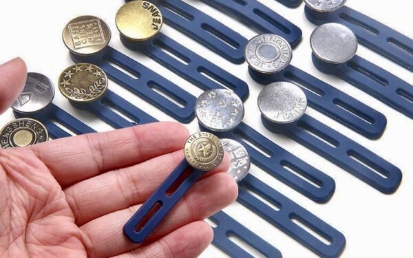 12 PCs Large extender Jeans Waistline Adjustment Buttons - Image 2