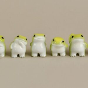 6 PCs resin frog figures ornaments decorative car small ornaments