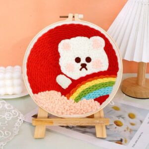 Russian poke embroidery handmade embroidery diy material package poke show le self-embroidery cross stitch wool embroidery rubbing embroidery